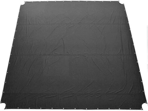 MMA Floor Ring Canvas Training Mat Cover for Gym and Home Boxing, Wrestling, Mixed Martial Arts, Gymnastics, Karate, Muay Thai, Judo, Jiu Jitsu, Fighting Men and Women- Black - Image 2