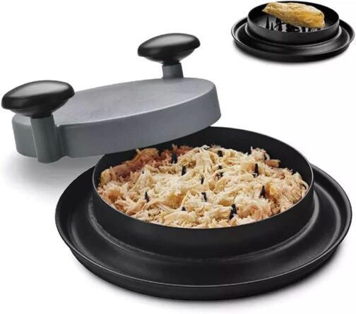 Manual Plastic Meat Shredder Shred Machine Bear Claws Chicken Shredding Tool with Handles (Black, Medium=)
